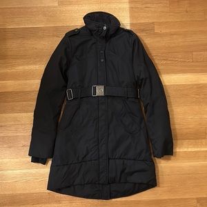 Lululemon PINNACLE JACKET Insulated Parka Coat Belted in Black Size 4, Rare